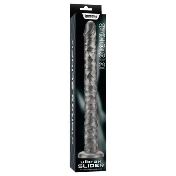 Lovetoy King Sized - extra nagy vibrátor - 40,5 cm (szürke)