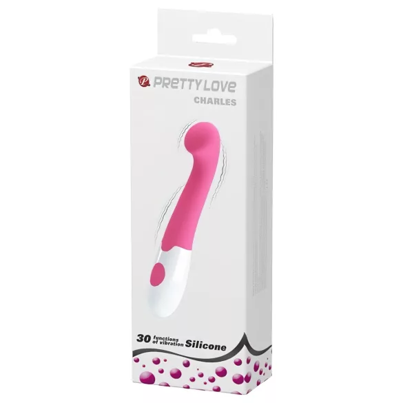 Pretty Love Charles - vízálló G-pont vibrátor (pink)
