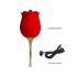 Pretty Love Rose Lover - nyelves 2in1 csikló vibrátor (piros)
