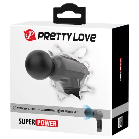 Pretty Love Magic Gun - masszírozó pisztoly (fekete)