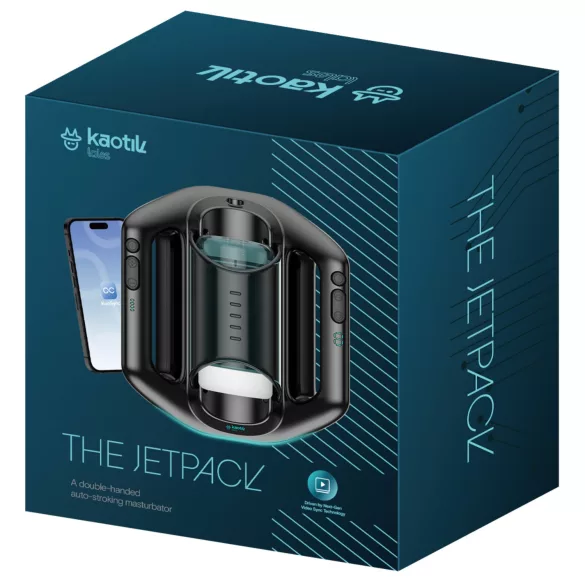 Kaotik Labs Jetpack - kétkezes automata interaktív maszturbátor (fekete)