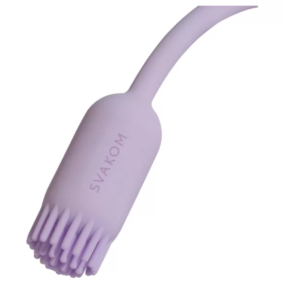 Svakom Plume - 2in1 ecsetes vibrotojás (lila)