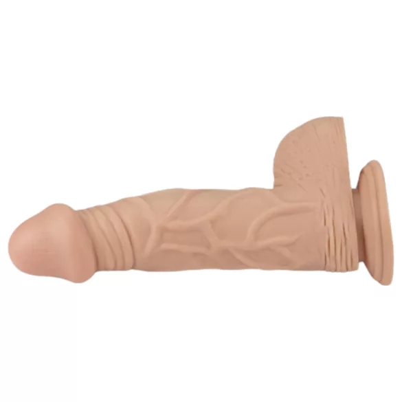 Lovetoy Real Extreme - tapadókorongos dildó - 23 cm (natúr)