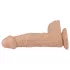 Lovetoy Real Extreme - tapadókorongos dildó - 23 cm (natúr)