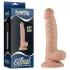 Real Extreme - tapadókorongos, herés G-pont dildó - 19 cm (natúr)