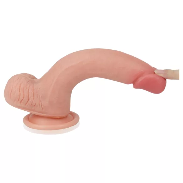 Lovetoy Nature Cock - kétrétegű élethű dildó - 20cm (natúr)