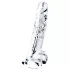 Lovetoy Flawless Clear - tapadókorongos dildó - 19 cm (átlátszó)