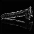 Lovetoy Flawless Clear - tapadókorongos dildó - 19 cm (átlátszó)