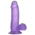 Lovetoy Jelly Studs - tapadókorongos dildó - 15cm (lila)
