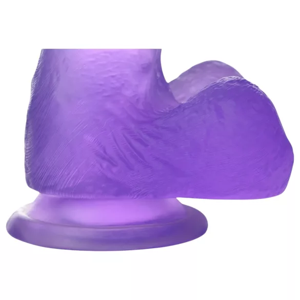 Lovetoy Jelly Studs - tapadókorongos dildó - 15 cm (lila)