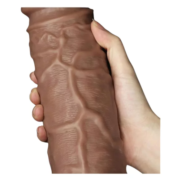 Lovetoy Chubby - tapadókorongos élethű dildó - 25cm (natúr)