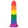 Lovetoy Prider - élethű dildó - 19cm (szivárvány)