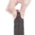 Lovetoy Sliding-Skin - kétrétegű dildó - 18cm (barna)