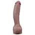 Lovetoy Nature Cock - kétrétegű élethű dildó - 26 cm (barna)