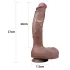 Lovetoy Nature Cock - kétrétegű élethű dildó - 26 cm (barna)