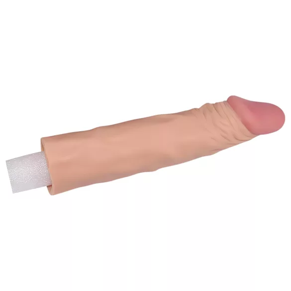 Lovetoy Pleasure X-tender - péniszköpeny - 19cm (natúr)