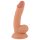 Mr. Rude - tapadókorongos, herés élethű dildó - 18cm (natúr)