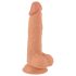 Mr. Rude - tapadókorongos élethű dildó - 19cm (natúr)