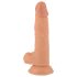 Mr. Rude - tapadókorongos élethű dildó - 19cm (natúr)