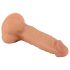Mr. Rude - tapadókorongos élethű dildó - 19cm (natúr)
