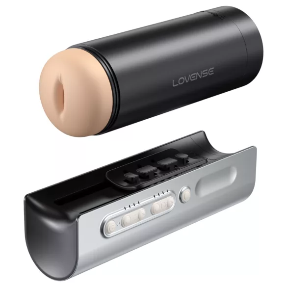 Lovense Solace Pro - appvezérelt lökő maszturbátor férfiaknak (fekete)