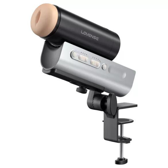 Lovense Solace Pro - appvezérelt lökő maszturbátor férfiaknak (fekete)