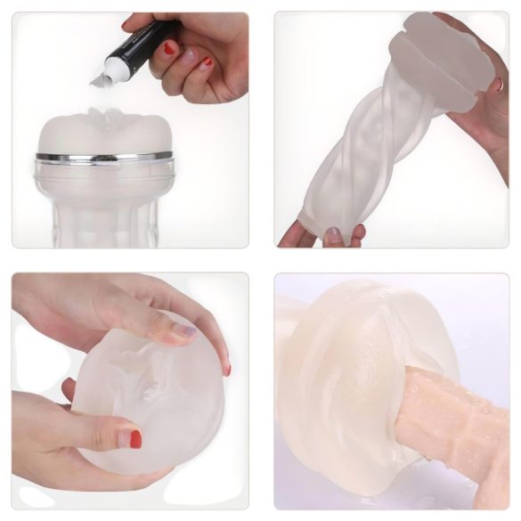 Tracy's Dog Crystal - élethű műpunci maszturbátor (átlátszó)