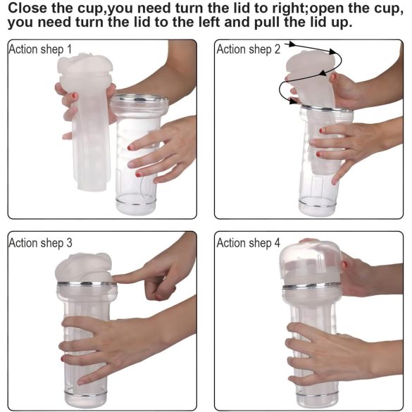 Tracy's Dog Crystal - élethű műpunci maszturbátor (átlátszó)