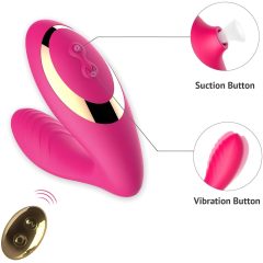   Tracy's Dog OG Pro2 - rádiós, vízálló 2in1 vibrátor (pink)