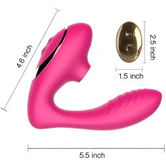   Tracy's Dog OG Pro2 - rádiós, vízálló 2in1 vibrátor (pink)