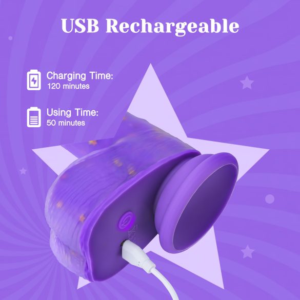 Tracy's Dog Jelivoy - élethű vibrátor - 22cm (lila)