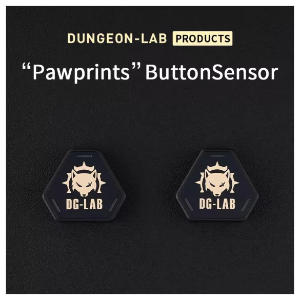 DG-LAB PawPrints - vezeték nélküli szenzorgomb (fekete) - 2 db