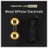 DG-LAB BiPolar B - kétpólusú, homokóra alakú fém elektróda (arany)