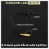 DG-LAB - elektróda elosztó 2,5 mm-es aljzatról 2 mm-esre (fekete)