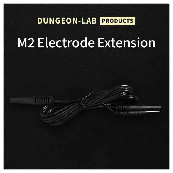 DG-LAB - 2 mm-es elektróda hosszabbító és elosztó kábel (fekete)