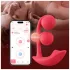 Honey Play Box Melody - okos, gyöngyös 2in1 vibrátor (piros)