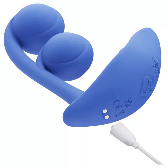 Honey Play Box Melody - okos, gyöngyös 2in1 vibrátor (kék)