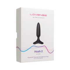   LOVENSE Hush 2 XS - akkus kis anál vibrátor (25mm) - fekete