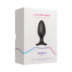 LOVENSE Hush 2 L - akkus kis anál vibrátor (57mm) - fekete