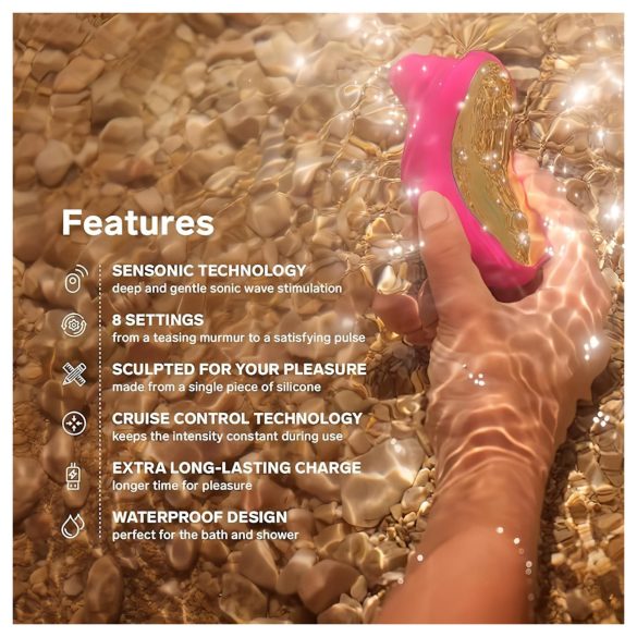 LELO Sona Cruise - hanghullámos csiklóizgató (pink)