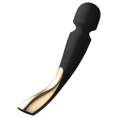 LELO Smart Wand 2 - nagy - akkus, masszírozó vibrátor (fekete)   LELO Smart Wand 2 - nagy - akkus, masszírozó vibrátor (fekete)