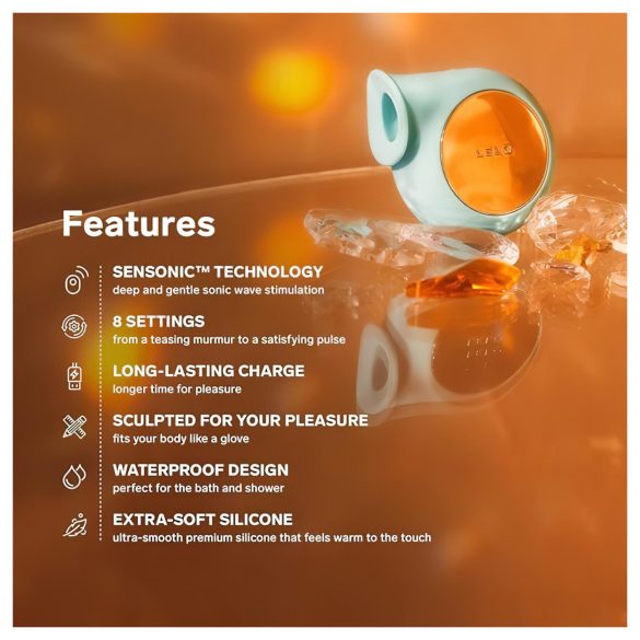 LELO Sila - vízálló, hanghullámos csiklóvibrátor (türkiz)