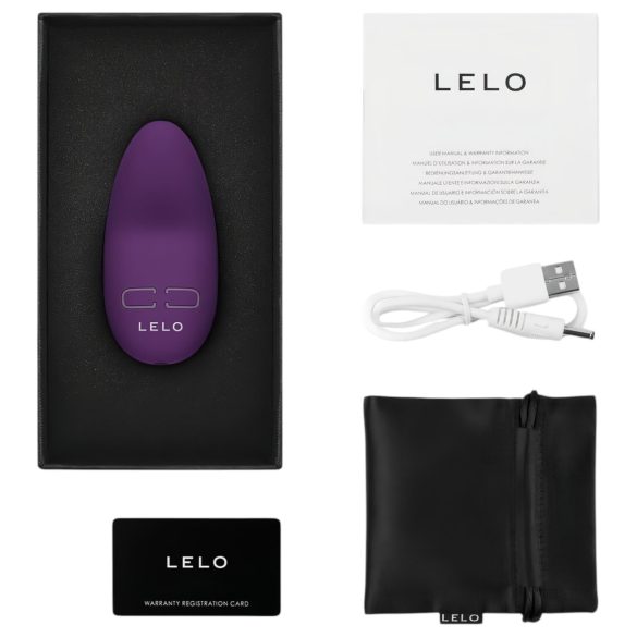 LELO Lily 3 - akkus, vízálló csikló vibrátor (sötét lila)