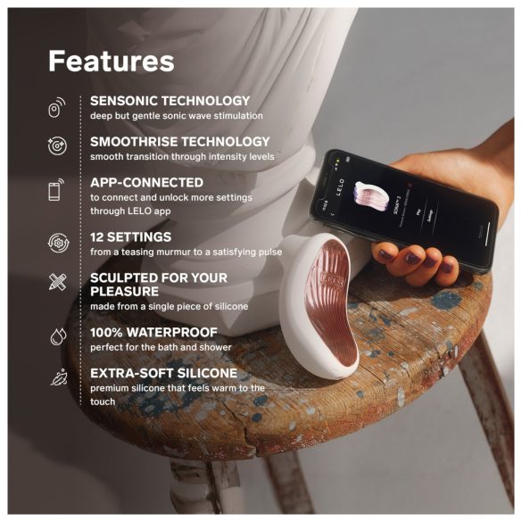 LELO Sona 3 - hanghullámos csiklóizgató (lila)