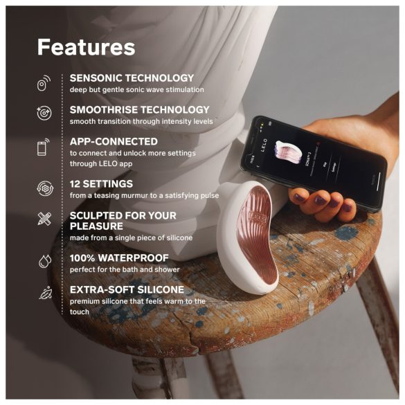 LELO Sona 3 - hanghullámos csiklóizgató (levendula)