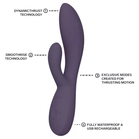 LELO INA Thrust - lökő vibrátor csiklókarral (lila)