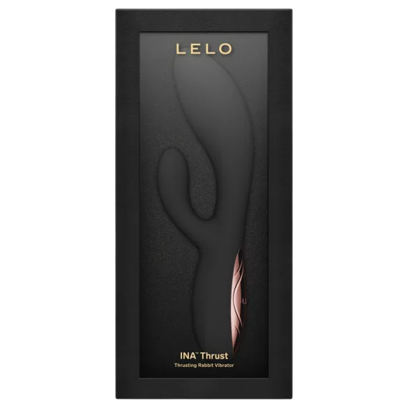 LELO INA Thrust - lökő vibrátor csiklókarral (fekete)