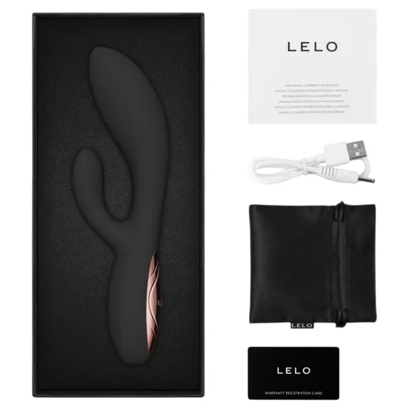 LELO INA Thrust - lökő vibrátor csiklókarral (fekete)