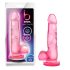 bjours Sweet N Hard 4 - tapadókorongos, herés dildó (pink)