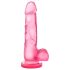 bjours Sweet N Hard 4 - tapadókorongos, herés dildó (pink)